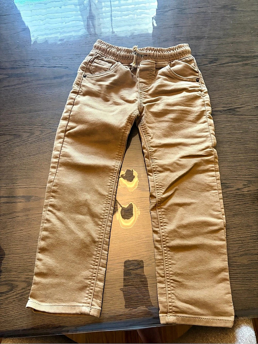 Cat & Jack Toddler Boys Straight Pull-On Pants Brown 5T